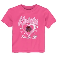 T-shirt rose pour enfant Outerstuff, fan des New York Knicks