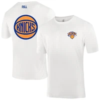 T-shirt unisexe blanc FISLL avec logo Burst des New York Knicks