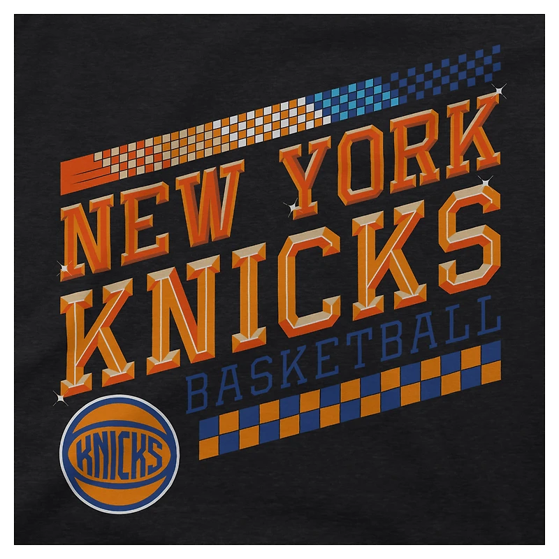 T-shirt unisexe noir Stadium Essentials New York Knicks Drive to Win Tri-Blend