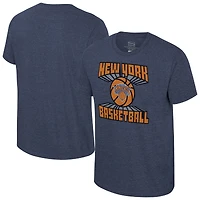 T-shirt unisexe Stadium Essentials bleu marine New York Knicks Club Time Tri-Blend