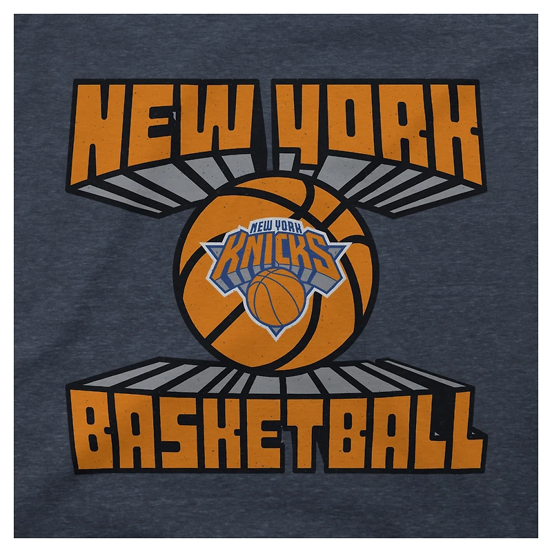 T-shirt unisexe Stadium Essentials bleu marine New York Knicks Club Time Tri-Blend