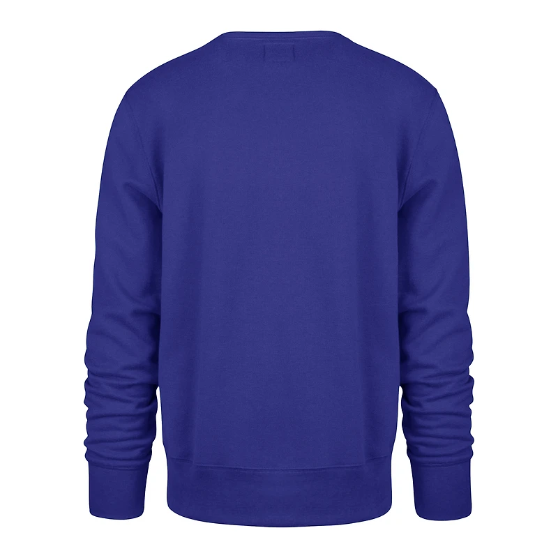 Unisex '47  Blue New York Knicks Brush By Headline Crewneck Sweatshirt