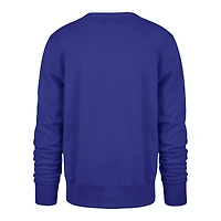 Unisex '47  Blue New York Knicks Brush By Headline Crewneck Sweatshirt