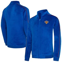 Veste unisexe Concepts Sport Blue New York Knicks Archives en velours à fermeture éclair intégrale