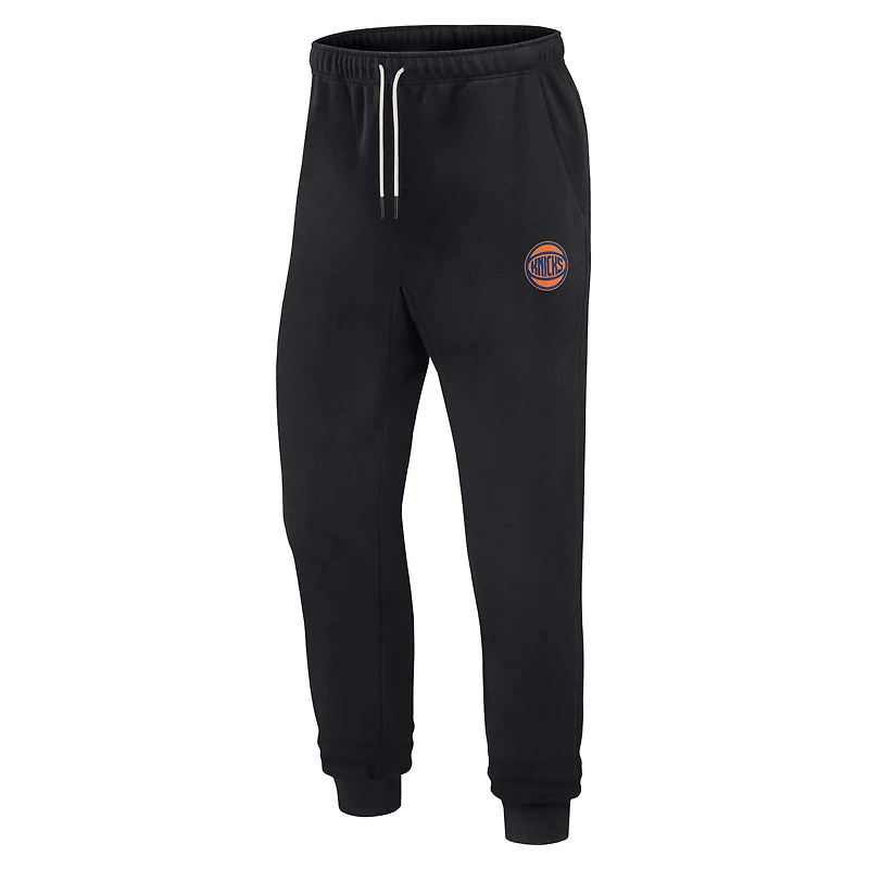 Pantalon de jogging unisexe Fanatics noir New York Knicks Elements en polaire super doux