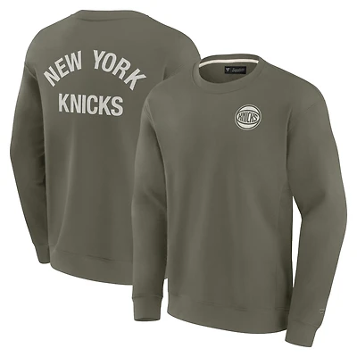 Sweat-shirt unisexe Fanatics Olive New York Knicks Elements en polaire ultra douce