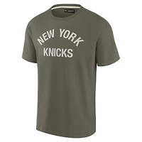 T-shirt unisexe Fanatics Olive New York Knicks Elements super doux à manches courtes