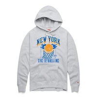 Sweat à capuche unisexe Homage Ash New York Knicks Hometown Edition Tri-Blend Raglan
