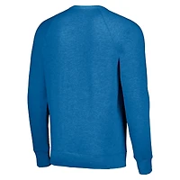 Sweat-shirt unisexe hommage bleu New York Knicks Holiday Raglan
