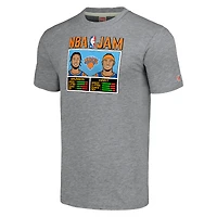Hommage unisexe Jalen Brunson et Josh Hart Gris New York Knicks NBA Jam Tri-Blend T-Shirt