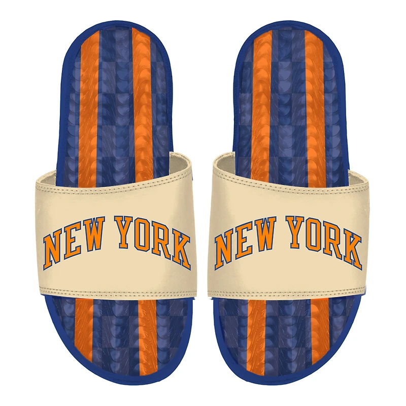 Unisex ISlide  Cream New York Knicks 2025/26 City Edition Gel Slide Sandals