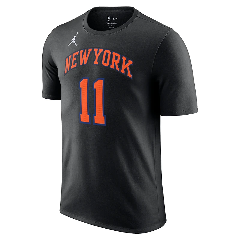 Unisex Jordan Brand Jalen Brunson Black New York Knicks Name & Number T-Shirt - Statement Edition