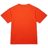 Unisex Mitchell & Ness Orange New York Knicks Hardwood Classics MVP Logo T-Shirt