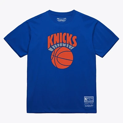 T-shirt unisexe Mitchell & Ness Royal New York Knicks Hardwood Classics Arch