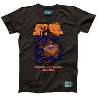 T-shirt unisexe NBALab x Hyperfly Heather Black New York Knicks Collection Année du serpent Nouvel An lunaire