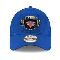 Unisex New Era Blue New York Knicks 2026 NBA Finals Champions Locker Room Replica 9TWENTY Adjustable Hat
