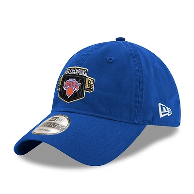 Unisex New Era Blue New York Knicks 2026 NBA Finals Champions Locker Room Replica 9TWENTY Adjustable Hat