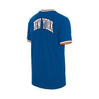 Unisex New Era  Blue York Knicks Sport Classics Capsule V-Neck Fashion Jersey