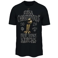 Unisex Nike Black New York Knicks 2026 NBA Finals Champions Locker Room T-Shirt