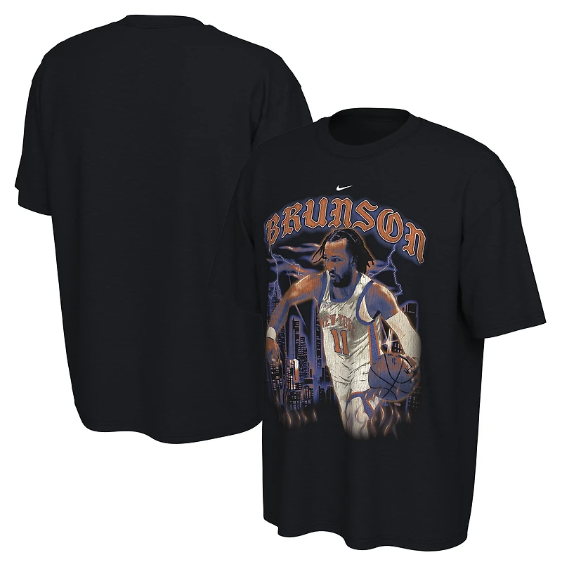 Unisex Nike Jalen Brunson Black New York Knicks 2025/26 City Edition Player Graphic T-Shirt