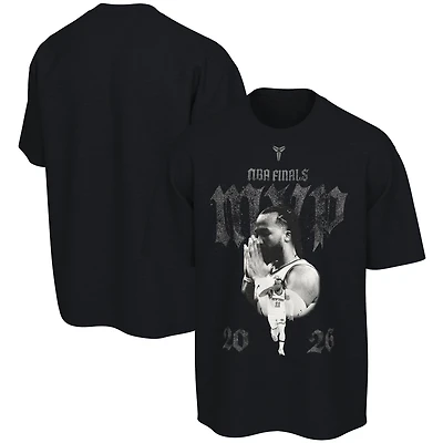 T-shirt unisexe Nike Jalen Brunson noir New York Knicks MVP des finales NBA 2026