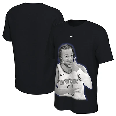 T-shirt Nike unisexe noir à imprimé Jalen Brunson des New York Knicks