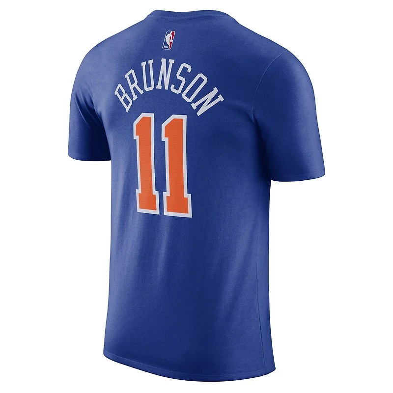 T-shirt unisexe Nike Jalen Brunson bleu New York Knicks - Édition Icon