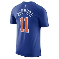 T-shirt unisexe Nike Jalen Brunson bleu New York Knicks - Édition Icon