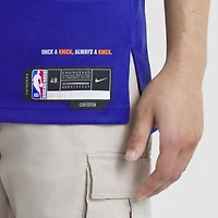 Unisex Nike Jalen Brunson Blue New York Knicks Swingman Jersey - Icon Edition