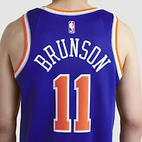 Unisex Nike Jalen Brunson Blue New York Knicks Swingman Jersey - Icon Edition
