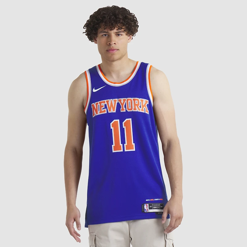Maillot Nike Jalen Brunson Swingman bleu New York Knicks unisexe - Édition Icon