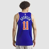 Unisex Nike Jalen Brunson Blue New York Knicks Swingman Jersey - Icon Edition