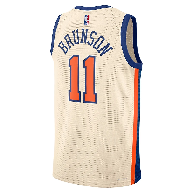 Maillot Swingman unisexe Nike Jalen Brunson crème New York Knicks 2025/26 - Édition City