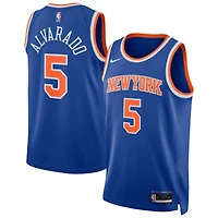 Unisex Nike Jose Alvarado Blue New York Knicks Swingman Jersey - Icon Edition