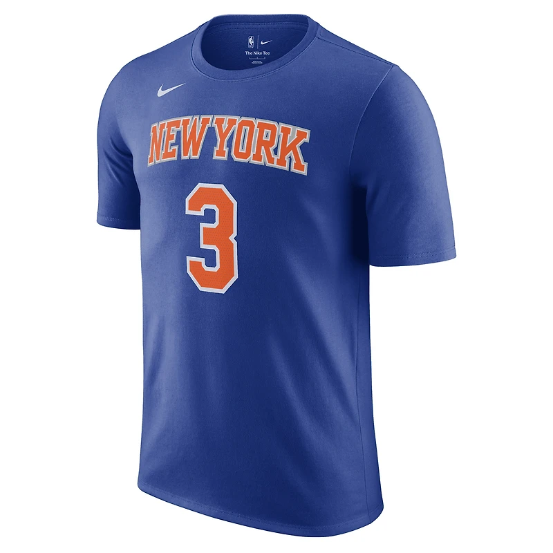 Unisex Nike Josh Hart Blue New York Knicks Name & Number T-Shirt - Icon Edition