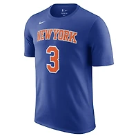 Unisex Nike Josh Hart Blue New York Knicks Name & Number T-Shirt - Icon Edition
