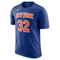 Unisex Nike Karl-Anthony Towns Blue New York Knicks Name & Number T-Shirt - Icon Edition