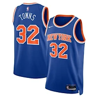 Maillot Nike Swingman Karl-Anthony Towns bleu unisexe des New York Knicks - Édition Icon