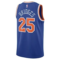 Maillot Nike Swingman unisexe Mikal Bridges bleu New York Knicks 2024 Offseason Addition