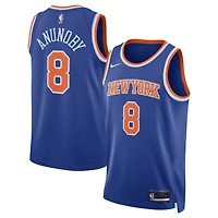 Unisex Nike OG Anunoby Blue New York Knicks Swingman Jersey - Icon Edition