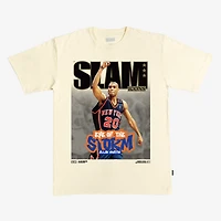 T-shirt unisexe SLAM Allan Houston crème New York Knicks Hardwood Classics Cover
