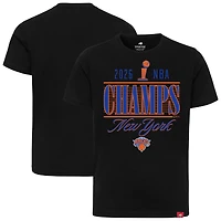 Unisex Sportiqe Navy New York Knicks 2026 NBA Finals Champions Trophy Skyline T-Shirt