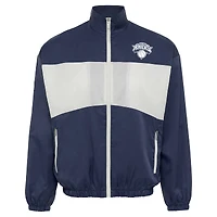Veste unisexe Sportiqe bleue New York Knicks Athletic Club Collection Senna Premium légère à fermeture éclair intégrale