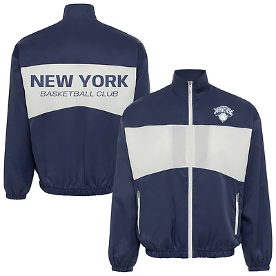 Unisex Sportiqe  Blue New York Knicks Athletic Club Collection Senna Premium Lightweight Full-Zip Jacket