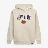 Unisex Sportiqe  Cream New York Knicks Alternate Logo Olsen Tri-Blend Raglan Hoodie