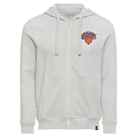 Sweat à capuche zippé unisexe Sportiqe gris New York Knicks Buxton Premium