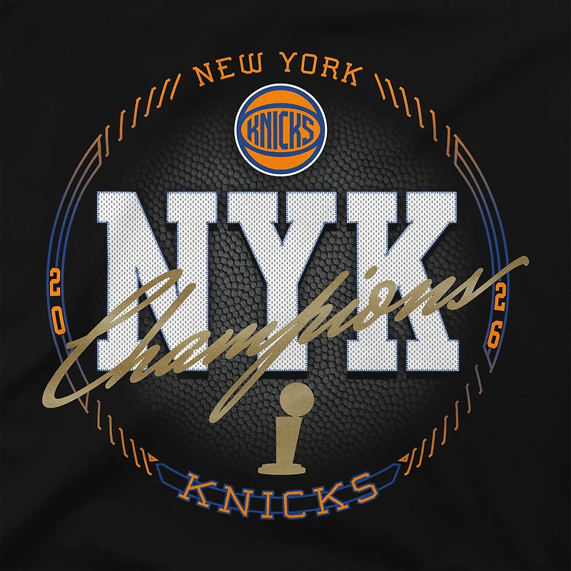 Unisex Stadium Essentials Black New York Knicks 2026 NBA Finals Champions All Access Urban T-Shirt