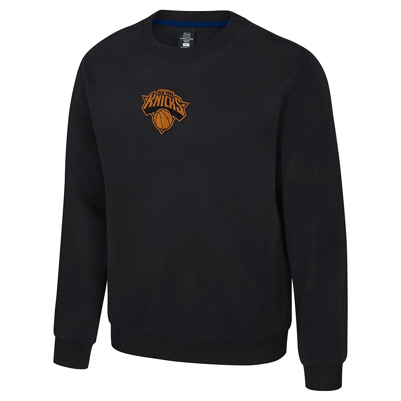 Sweat-shirt unisexe Stadium Essentials noir New York Knicks Club Level en chenille