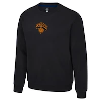 Sweat-shirt unisexe Stadium Essentials noir New York Knicks Club Level en chenille