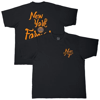 T-shirt unisexe Stadium Essentials noir surdimensionné Forever NYC des New York Knicks